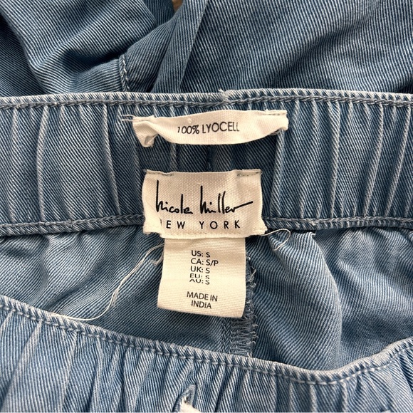 Women’s Wide Leg Cargo Pants 100% Lyocell Jogger Adjustable Toggle Size S - Picture 6 of 6